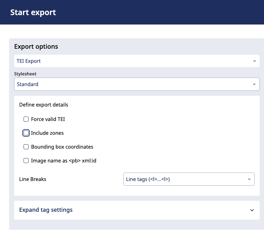 Transkribus Export